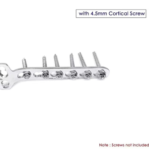 7PC Bộ 4.55.0mm khóa t-buttress tấm cấy ghép vật liệu can thiệp bằng thép không gỉ Titan kim loại để sử dụng bền - Product Image 2