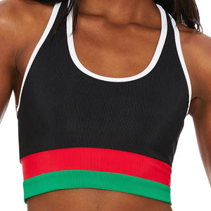 Wholesale Women's Premium Gym Wear Customized Sports Bras Pakistan Customized High <b>Support</b> Seamless Sports Bra - Product Image 5