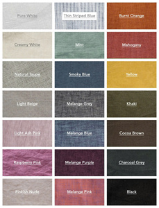 กระโปรงผ้าลินินหลวมที่มีแถบยืดหยุ่นและกระเป๋า - Product Image 6