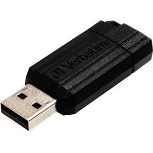 Verbatim PinStripe <b>USB</b> 2.0 <b>Flash</b> <b>Drive</b> 16GB Black Promotional - Product Image 1