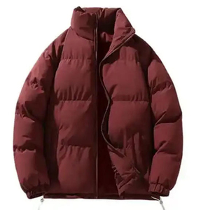 Unisex Waterproof Windproof Bomber Jacket <b>Nylon</b> <b>Fabric</b> Polyester/<b>Cotton</b> Blend stand collar Zipper Closure Loose Fit Formal Style - Product Image 1