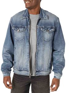 Veste en jean à col rabattu pour homme, Style Streetwear, décontracté, à la mode, avec fermeture éclair - Product Image 2