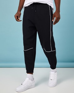 Vente chaude hommes pantalons de survêtement Joggers sport pantalons de sport taille élastique poches zippées pantalons de survêtement lourds - Product Image 1