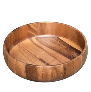 Bol de service en bois poli à motif géométrique, articles de cuisine, vente en gros, durable, écologique, bois massif, commande en gros - Product Image 3