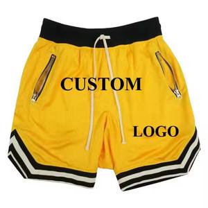 Custom Logo Men's Sports <b>Shorts</b> 100% Polyester Nylon <b>Swim</b> <b>Trunks</b> Solid Casual Style Mesh Beach Running <b>Shorts</b> - Product Image 2