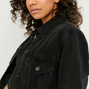 Chaquetas vaqueras abotonadas para mujer a la moda, ropa de invierno sostenible transpirable, técnicas impresas, Colección 2025 - Product Image 5