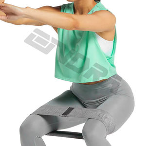 เสื้อครอปคอกลมผ้าฝ้ายออกแบบได้ตามต้องการของผู้หญิงเสื้อยืดฟิตเนสที่ทนทานพร้อมกระดุมตกแต่งคอปกตั้งเป็นมิตรกับสิ่งแวดล้อม - Product Image 6