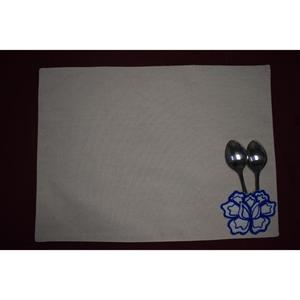 Handmade Embroidered <b>Table</b> <b>Mat</b> Most Selling Cotton Embroidered <b>Table</b> <b>Mat</b> with Cutlery Pocket Available at Low Price - Product Image 1