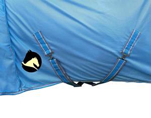 Tapis de cheval combiné en maille respirante avec couvre-cou Feuille d'été légère pour la protection contre les UV et les insectes fabriquée en Inde - Product Image 4