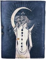 NEW ERA Journal en cuir vintage antique, Papier fait main à bords festonnés, Reliure cousue au fil, Couverture rigide, Personnalisable