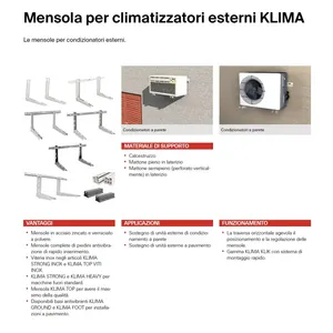 Support de climatiseur réglable Fischer Klima Klick 465 avec étagère pour un refroidissement confortable - Product Image 4