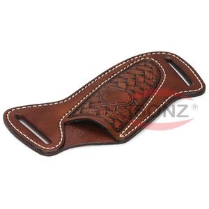 Funda de cuero tallada para Cuchillo de piel de vaca personalizada al por mayor para hoja Fic y navaja de bolsillo - Product Image 1