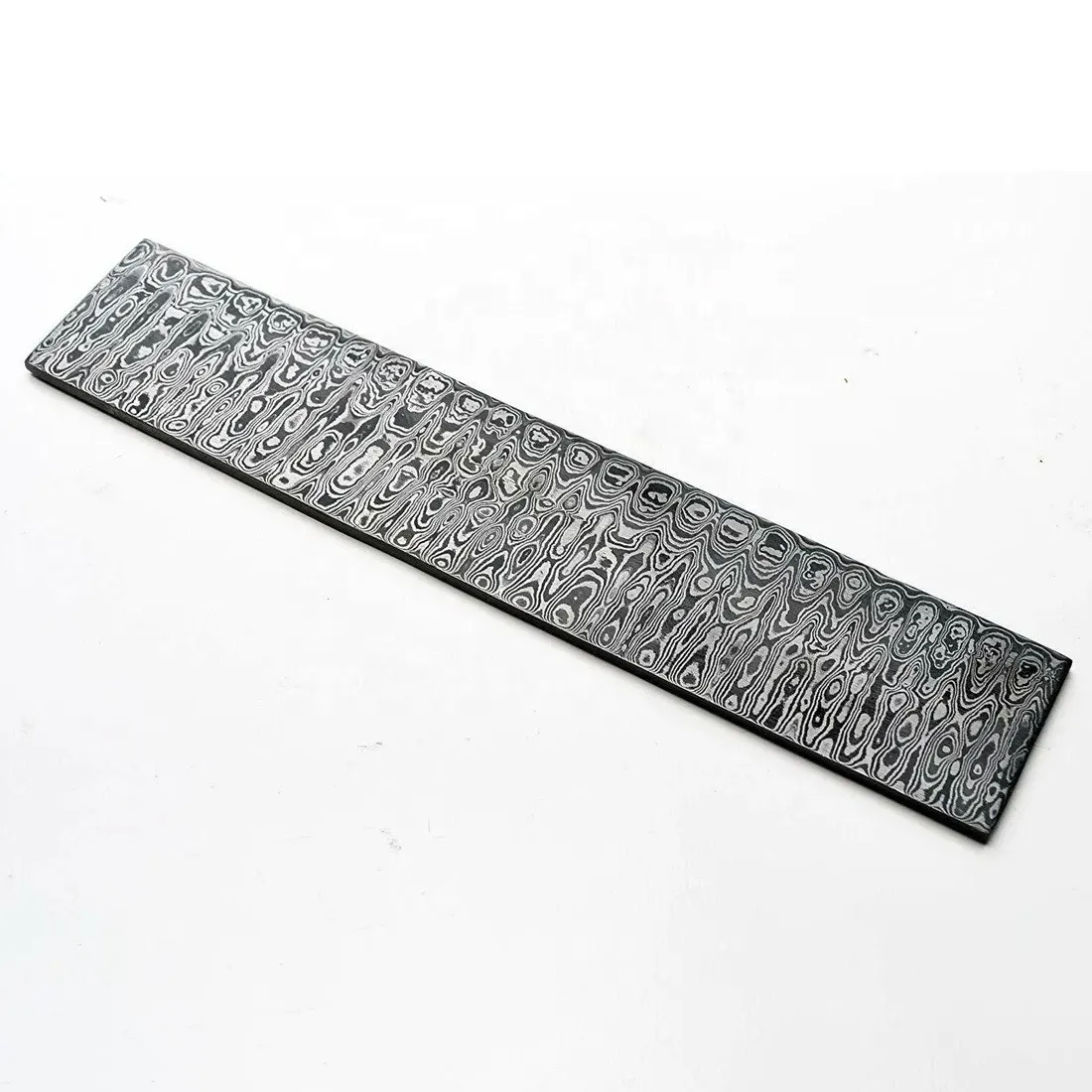 Custom Handmade Damascus Steel Billet 12 Inches Ladder Pattern Blank Knife Supplies
