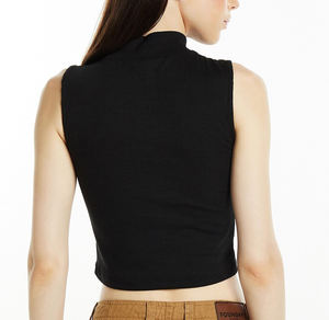 Haut court respirant léger de haute qualité pour femmes/meilleur été 2026 femmes coton fait haut court t-shirts - Product Image 3