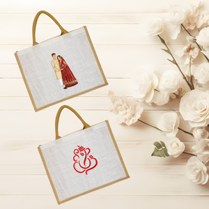 Wholesale Burlap <b>Bridesmaid</b> <b>Gift</b> Tote <b>Bag</b> Printing Unique Linen Beach Party <b>Gift</b> <b>Bag</b> With Window Custom Jute <b>Bag</b> for Wedding - Product Image 3