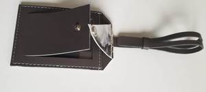 Etiqueta de equipaje de cuero genuino personalizable a la moda, etiqueta de maleta creativa, piezas y accesorios especiales para bolsas - Product Image 3