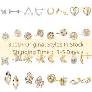 Diamants de laboratoire certifiés IGI HPHT CVD, créés en laboratoire, en or massif 14k 18k, boucles d'oreilles à 4 griffes, clous de laboratoire, <span class=keywords><strong>1</strong></span>, 2, 3 carats - Product Image 5