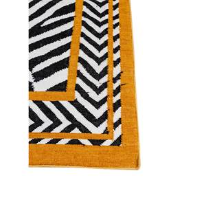 Alfombras de Lana Tejidas Planas Alhambra, Diseño Geométrico Kilim en Gris y Negro, Rectangulares Hechas a Mano para Sala de Estar, Pasillo -ADWP-13053 - Product Image 4