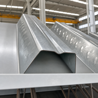 Revêtement métallique à nervures ouvertes formé par roulement de précision pour une installation précise dans les projets de construction de structures en acier