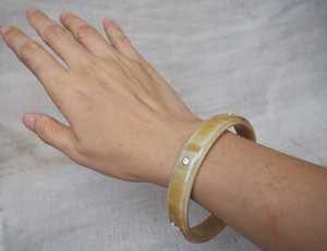 Brazalete Pulido Ecológico de Color Natural, para Bodas y Fiestas, Joyería de Alta Calidad, Artesanía Natural - Product Image 2
