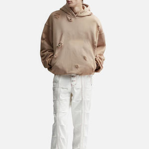 Sweat-shirts pour hommes fabriqués au Pakistan, nouveau design, 400 g/m², sweat-shirts lourds délavés, impression en relief, sweat-shirts 2026 - Product Image 5