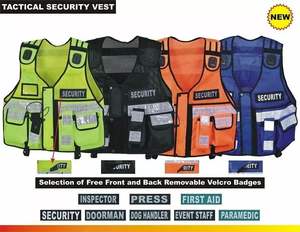 Conception personnalisée Chemise de sécurité haute visibilité Vêtements de sécurité réfléchissants haute visibilité Gilet de sécurité tactique en polyester - Product Image 6