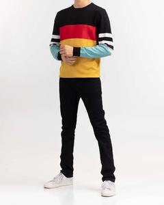 Pull en maille à col rond à manches longues pour homme avec logo personnalisé sur le devant, anti-boulochage, pour l'hiver - Product Image 3