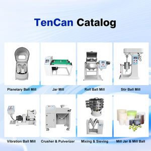 China Tencan 4l Dubbele Planetaire Kogelmolen Dubbele Vacuüm Potten Nanopulververwerking - Product Image 4