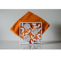 Dernier arrivage boîte à mouchoirs en laiton martelé accessoires de décoration de table pour les fêtes de mariage et centre de table porte-mouchoirs