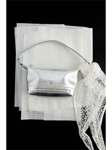Private Label Women's Metallic Shoulder <b>Bag</b> <b>Silver</b> Handbag Custom Logo OEM ODM Manufacturer - Product Image 1