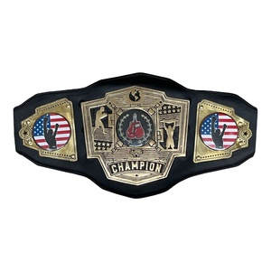 Ceinture de championnat entièrement personnalisée personnalisable toutes les ceintures de titre de sport pour le titre de ceinture en double de boxe UFC pour la lutte - Product Image 1