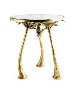 Azora Industries Table d'appoint ou table basse de luxe en fonte d'aluminium pour salon, bureau et hôtel - Product Image 1