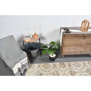 Alfombra turca de lana clásica Beige de 2,9x5,6 pies, diseño de retazos para entrada, sala de estar, dormitorio, forma Rectangular, respaldo de látex - Product Image 3