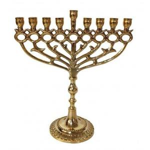 New Arrival Religious Handmade Metal Menorah Candelabra Designer Aluminium Metal Menorah <b>Candlestick</b> <b>Holder</b> - Product Image 4