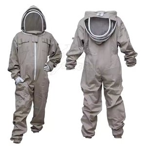 Traje de apicultura de algodón profesional, chaqueta de apicultura antiabejas transpirable, ropa de trabajo para apicultores - Product Image 5
