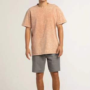 T-shirt en coton blanc de haute qualité StreetWear T-shirt surdimensionné à épaules tombantes T-shirt personnalisé avec logo imprimé pour hommes - Product Image 5