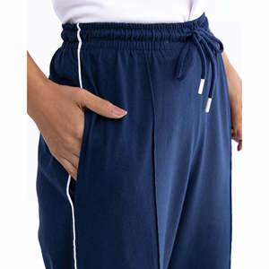 กางเกงแฟชั่นลำลองสำหรับผู้หญิงเอวกลางเอวยางยืดแห้งเร็วระบายอากาศสไตล์ด้านหน้าแบน - Product Image 1