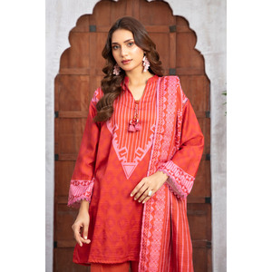 Conjunto de traje Khaddar estampado de 3 piezas para mujer con dupatta WNS-52033 - Product Image 1