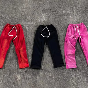 Ensemble survêtement surdimensionné 100% coton imprimé pour hommes haute qualité poids lourd concepteur décontracté fermeture éclair broderie sur mesure pour l'automne - Product Image 2