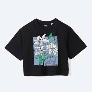 Camiseta de media manga para niñas Talla: Camisetas estampadas medianas para damas Camisetas estampadas de algodón 100% - Product Image 2