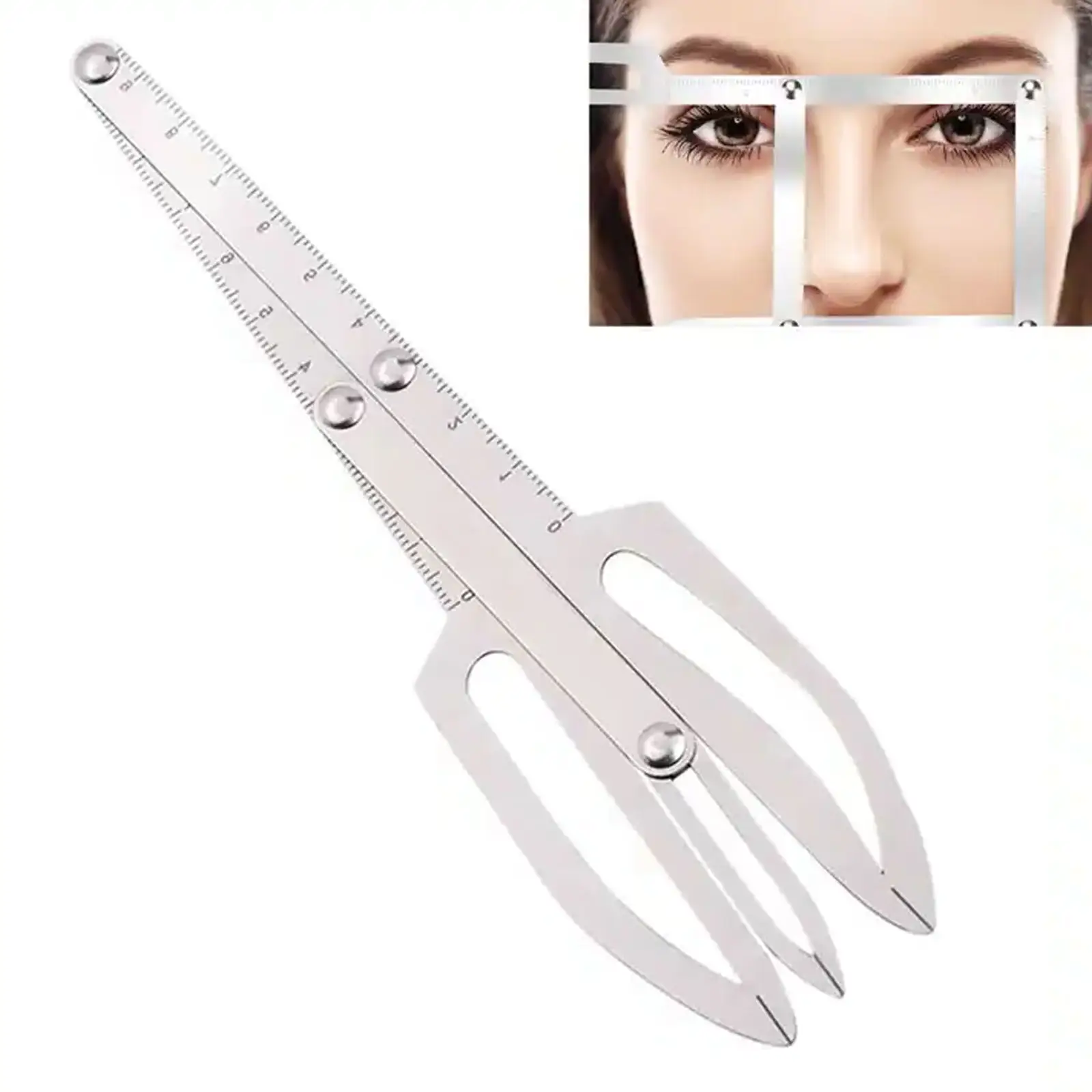 Eyebrow Positioning Measure Tool Tattoo Calipers Eyebrow Golden Scale Ruler Eyebrow Grooming Stencil Shaper