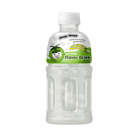 100% Kokoswater Sapdrank Nata De Coco Verpakte Fles Aangepaste Fruitsap Met Toegevoegde Suiker OEM ODM Vietnam Fabrikant 320ml