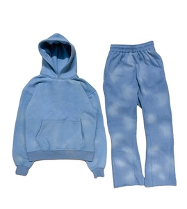 Survêtements unisexe délavés à l'acide Collection hiver Offre Spéciale Pullover Taille élastique Respirant Service OEM 2026 - Product Image 3