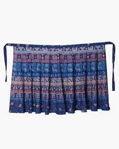 กระโปรงผ้าฝ้ายเอวยืดลำลองสำหรับผู้หญิงกระโปรงเต้นรำอินเดียสไตล์ฮิปปี้ปักลาย - Product Image 3