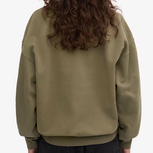 Gran oferta 360 Gsm algodón polar de talla grande cuello redondo en blanco mujer sudadera de alta calidad Puff impresión personalizada Sudadera con capucha y sudaderas - Product Image 6