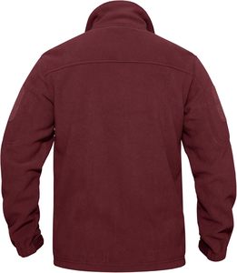 OEM Unisex <b>Men's</b> Fleece <b>Jacket</b> with 6 Zip-Pockets Warm Winter Outdoor <b>Jackets</b> Sports <b>Jacket</b> with Full Zip Closure Raw Processing - Product Image 3
