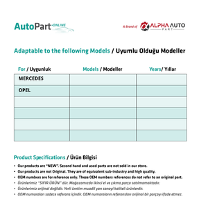 Mercedes Reparación de cortina trasera Sujetador de clip de plástico Pieza de repuesto de automóvil - Product Image 2