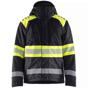 Winter Safety Jackets Men Long Sleeve Hi Vis <b>Reflective</b> Safety Cheap Prices Hot Sale 2024 <b>Top</b> Quality Winter Jacket for Men - Product Image 5