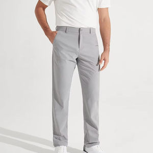 Pantalones de Traje Casuales para Hombre, Elásticos, Ligeros, Formales de Oficina, Ajustados, Rectos, de Color Sólido - Product Image 5