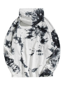 Sweat à capuche décontracté pour homme, coupe ample, en polaire respirante, avec poche, imprimé numérique, idéal pour l'hiver - Product Image 2